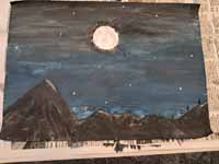 berge vollmond